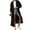 #01-Black, variant on Women's Long Ruffled Open Front Cardigan Lightweight Casual Duster Coat for All Seasons, Fashionable Layering Piece