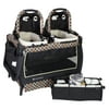 Baby Trend Twins Nursery Center Playard with Travel Bag - Circle Tech Multi-Color Black
