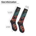 thumbnail image 4 of Fotbe Colorful Reptile And Leaves print Women's Men's Novelty Crew Socks Cotton Socks Knee High Socks for Walking,Running,Nurses,Pregnancy, 4 of 8