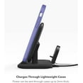 thumbnail image 6 of mophie wireless charging stand+ Wireless charging stand and pad with USB-A port. for AirPods Apple Watch iPhone Samsung Galaxy Qi-enabled Devices, 6 of 8