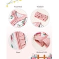 thumbnail image 5 of Infant Newborn Baby Girl Clothes Onesies for Baby Girl Long Sleeve Ruffle Baby Clothes with Headband Baby Clothes for Girls 0-3 Months, 5 of 12