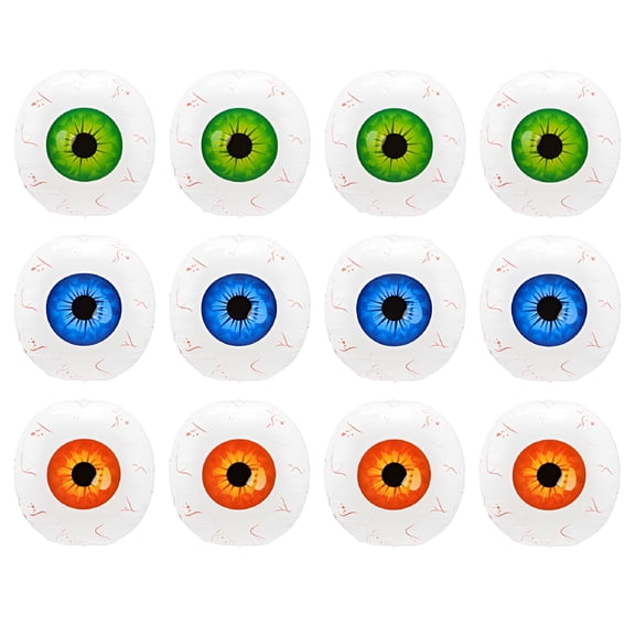 BESTSKY 12Pcs Halloween Simulation Eyeball Balloon Decorative Eyes Balloon for Party Decor Halloween Baloons