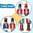 thumbnail image 6 of FVDPWYE 6 Pieces Christmas Nutcracker Hanging Ornaments Nutcracker Figures Arts Crafts Xmas Decor for Shelf Office Table Shop Holiday, 6 of 9