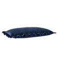 thumbnail image 3 of My Texas House 14" x 36" Blue Ruffle Velvet Oblong Decorative Pillow, 3 of 5