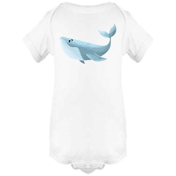 Blue Happy Whale Design Bodysuit Infant -Image by Shutterstock,  24 Months