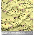 thumbnail image 1 of Soimoi Rayon Fabric Floral,Rat & Cat Artistic Print Sewing Fabric Yard 56 Inch Wide, 1 of 1