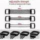 thumbnail image 4 of Expansor de pecho, bandas de resistencia para ejercicios de pecho, brazos, piernas, hombros y espalda, con 5 cuerdas extraíbles, juego de entrenamiento físico para Pilates P, 4 of 5