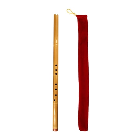 LeeQinersw Chinese Bamboo Flute Wind Instruments Chinese Instrument Woodwind Vertical Flute yellow F tuning