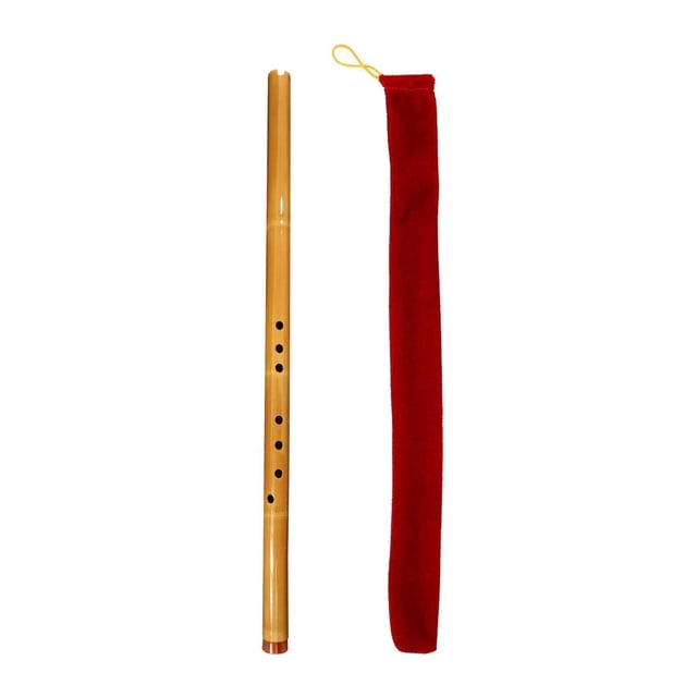 Flauta china, instrumento musical, flauta vertical para adultos y niños aficionados. Afinación F amarilla