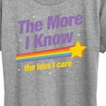 thumbnail image 3 of Instant Message - The More I Know - Women's Short Sleeve Graphic T-Shirt, 3 of 6