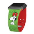 thumbnail image 5 of Peanuts Holiday Happiness HD Unisex Watch Band for Apple Watch - 42/44/45/49mm(46mm Series 10) Long Holiday Stamps by Affinity Bands, 5 of 6