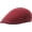 Red, variant on Men's Flat Cap Summer Straw Weave Linen-Like Newsboy Hats Breathable Irish Cabbie Ivy Cap