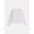 thumbnail image 5 of Wonder Nation Girls Kid Tough Tee with Long Sleeves, Sizes 4-18 & Plus, 5 of 5