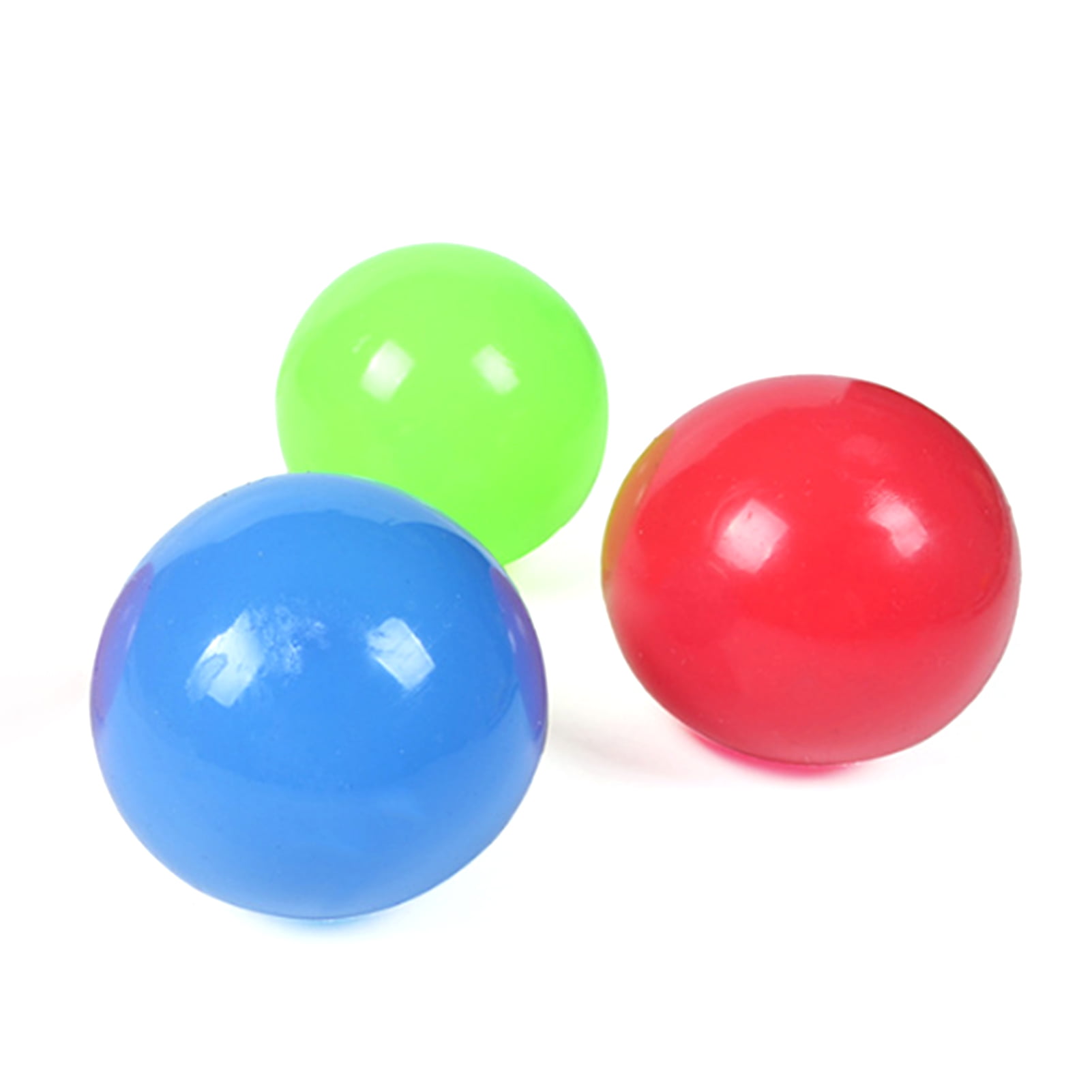 4X Fluorescent Sticky Wall Ball Sticky Target Ball Decompression Toy Kid Gift XL 