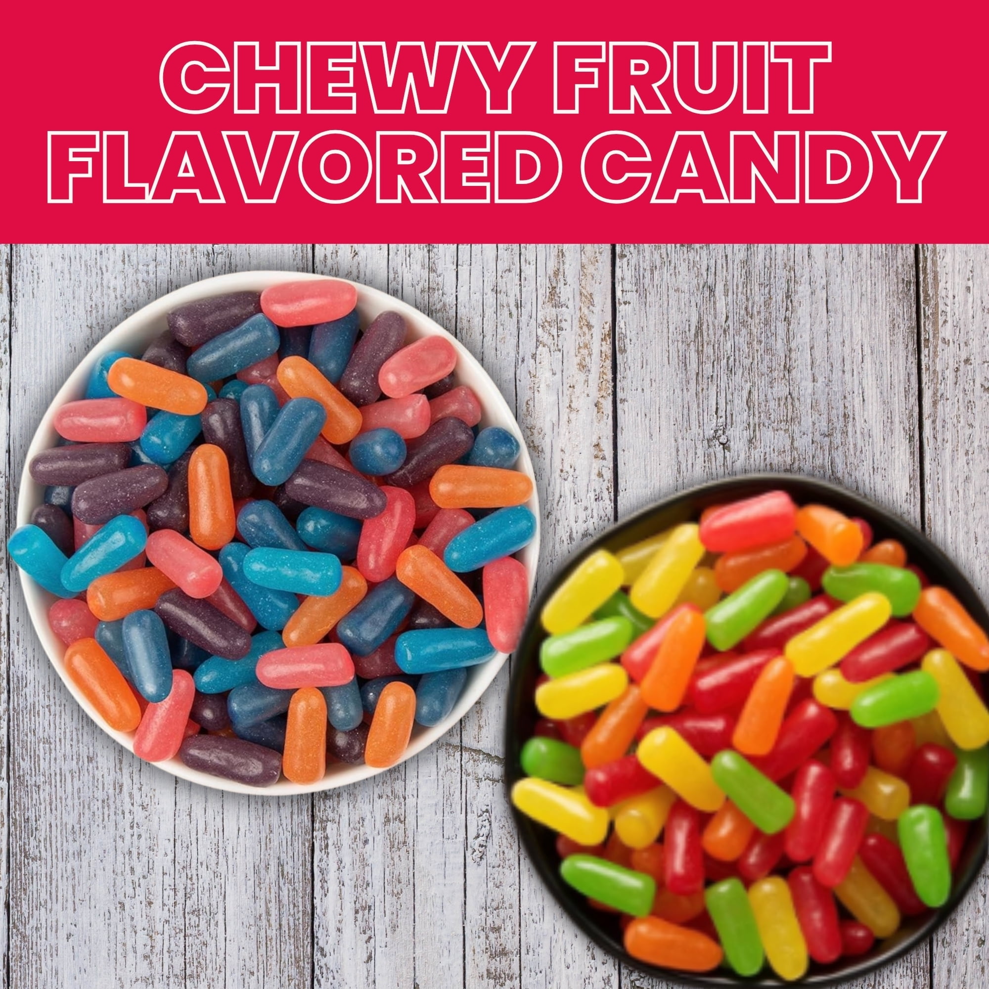 Chewy Fruit Flavored Candy Variety Pack, Assorted Flavors, Theater Box Candy, 4.25 oz Each, 6-Pack, Ideal for Sharing and Movie Nights