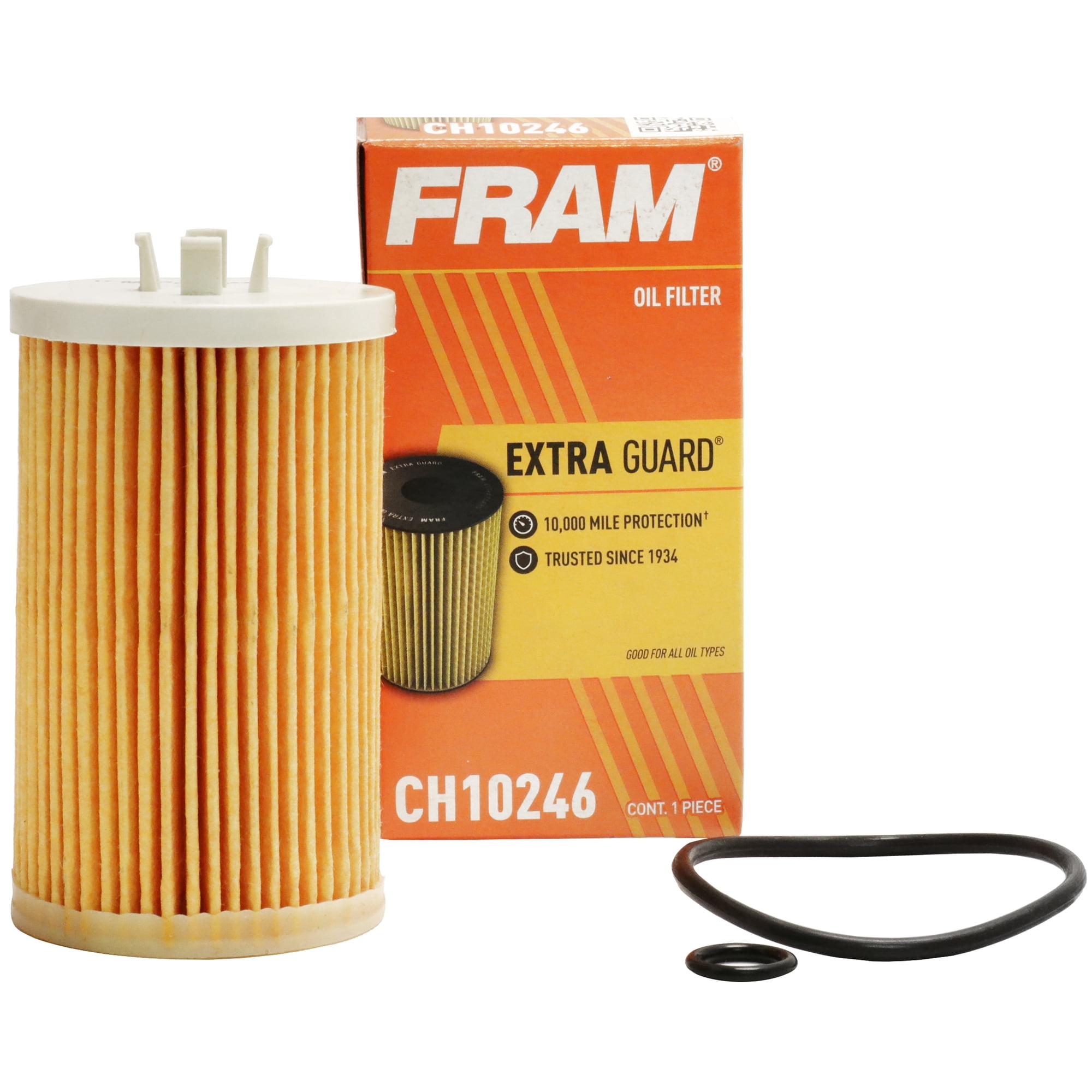 (3 pack) FRAM Extra Guard Oil Filter, CH10246, 10K Miles, Replacement Oil Filter Fits Select Vehicles