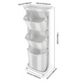 thumbnail image 4 of Dwellnix Hanging Laundry Basket Organizer with Large Capacity, Space-Saving Design for Bathroom, Closet Storage, 4 of 10