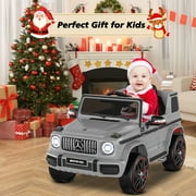 TOKTOO 12V Powered Ride on Toy Mercedes-Benz G63 Licensed for Kids, Electric Toddler Ride on Car w/Parent Remote Control, MP3, LED Headlight, Gift for Boys Girls Aged 2-4 Years, Gray