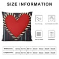 thumbnail image 5 of PHYHOO  Valentines Day Pillow Cover Striped Red Heart Decorations Holiday Farmhouse Decorative Pillow Case for Sofa Couch Decor, 5 of 5