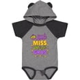 thumbnail image 3 of Inktastic Little Miss Mardi Gras with Crown and Dots Girls Baby Bodysuit, 3 of 5