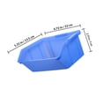thumbnail image 2 of CIMAXIC 8Pcs Blue Plastic Warehouse Storage Bins Durable Tool Organizer for Home Vehicle Maintenance, 2 of 8