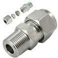 thumbnail image 2 of Male straight pipe thread,Tube fitting stainless steel 304,Double ferrule compression fittings,Double ferrule tube fitting ZG PT, 2 of 4