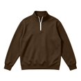 thumbnail image 6 of Aezemi Quarter Zip Sweatshirt for Men Pullover No Hood Long Sleeve Casual Soft Mock Neck Sweatshirt Fall Winter Workout Sports Outerwear Top 3XL, 6 of 7