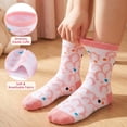 thumbnail image 2 of EALLCO Girls Crew Socks 12 Pairs Colorful Pattern Soft Breathable Casual Kids Socks, 2 of 6