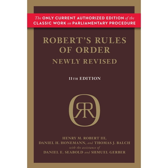 Robert's Rules of Order (Newly Revised, 11th edition) (Edition 11) (Hardcover)