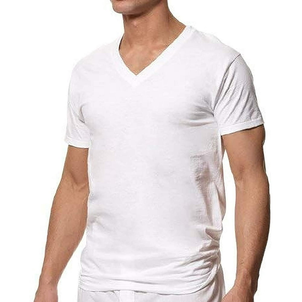 Players Men's Tall V-Neck Shirt -White-Large-Tall - Walmart.com ...