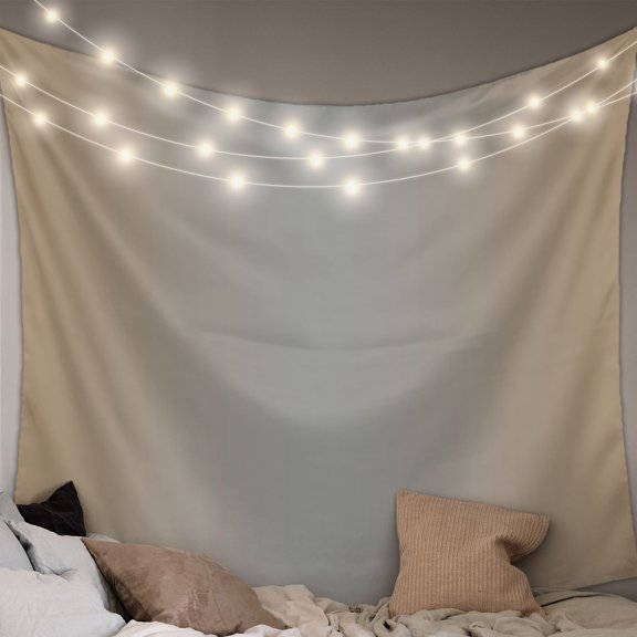 Beige Gray Ombre Tapestry for Bedroom Wall Hanging Tapestry, Modern Gradient Abstract Art Ceiling Backdrop Tapestries Poster Blanket Wall Decor for Teens Room Living Room Dorm 51" x 59"