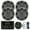 Charcoal-Grills, variant on Kicker Weather-Resistant Marine Bluetooth USB RCA Stereo Receiver w/Remote Bundle with (QTY 4) 6.5" 2-Way 195W Max Coaxial Marine Speakers, White Grilles, 50-Ft Wire, Antenna