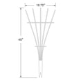 thumbnail image 2 of Sixth Ave Building Products 4FT White PVC Traditional Fan Trellis, 2 of 5