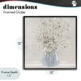thumbnail image 4 of Stupell Industries Farmhouse Serene Glass Vase Bouquet Black Framed Giclee Art, 12 x 12, by Carol Robinson, 4 of 8