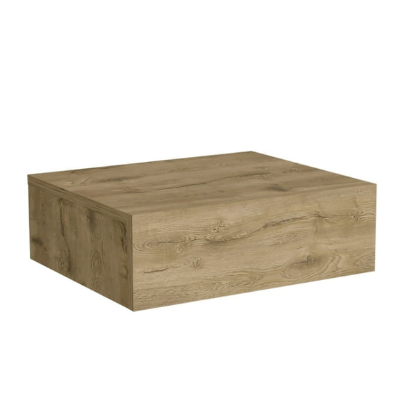 Milano Floating Nightstand, Wall-Mounted with Drawer Macadamia