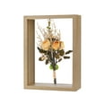 thumbnail image 1 of Marco de Flores Secas Uxcell, Marco de Sombra de Madera de 5 x 7 Pulgadas, Marco de Imagen de Acrílico Doble [Color Madera], 1 of 1
