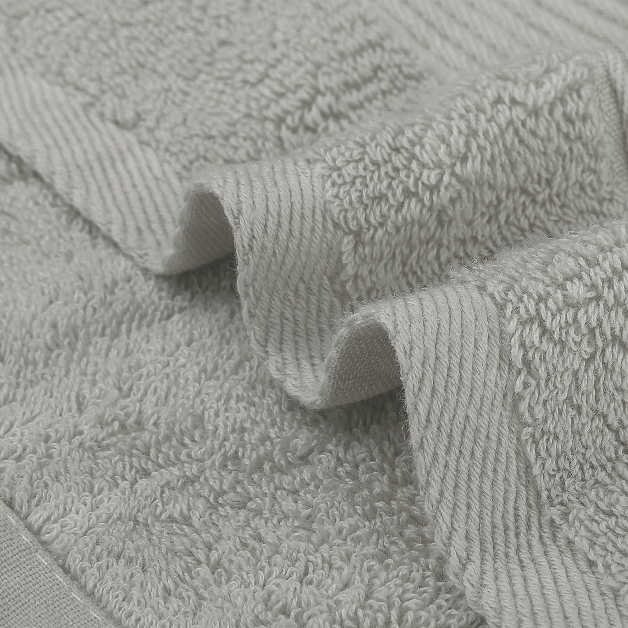 Unique Bargains Cotton Wash Cloths for Face Striped Face Cloths Highly Absorbent Towels Brown 4
