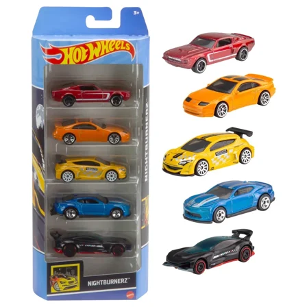 1:64 Scale Die-Cast Toy Cars 5-Pack, Set of 5 Toy Race Cars, Hot Rods, A amyag-84 (53)