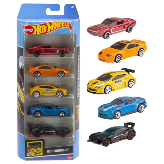 1:64 Scale Die-Cast Toy Cars 5-Pack, Set of 5 Toy Race Cars, Hot Rods, A amyag-84 (53)