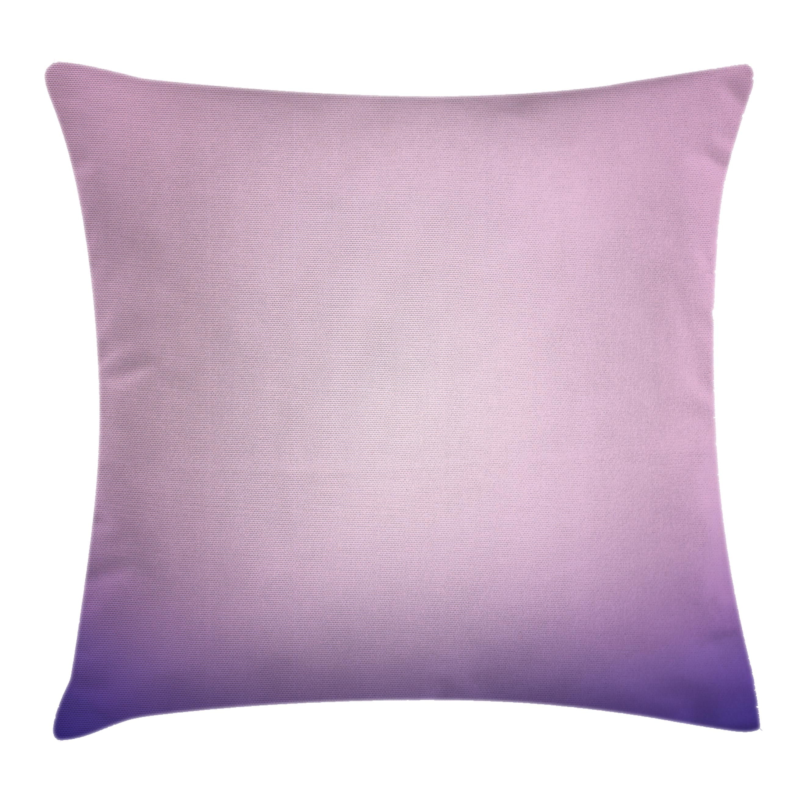 Lavender Throw Pillow Cushion Cover, Pink and Purple Ombre Print Modern