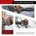 thumbnail image 3 of Ratchet Pipe Cutter 8-29mm, Bearing Mechanism Copper Tube Cutter - Ratcheting Tubing Tool for HVAC Refrigeration, Heavy Duty Ergonomic Design with Non-Slip Grip, 3 of 7