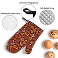 thumbnail image 3 of Balery Autumn Warm Tone Maple Leaf Pattern Oven Mitts and Pot Holders 4 pcs Set, Kitchen Oven Glove High Heat Resistant 500℉ Oven Mitts with Non-Slip Silicone Surface, 3 of 6