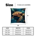 thumbnail image 5 of Turtle Velvet Throw Pillow Covers with Unique Patterns - Set of 2 Throw Pillow Inserts Included for Home Decor, 16x16, 18x18, 20x20 Inches, 5 of 6