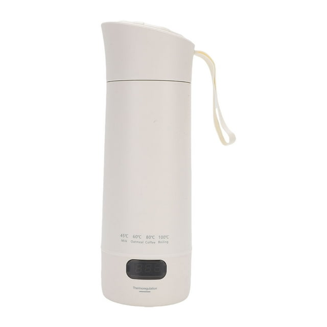 Travel Electric Kettle Portable Mini Kettle, 400ml Personal Hot Water Boiler with 4 Temperature Control, Stainless Steel, 3 Minutes Fast Heating, for Tea Coffee