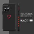 thumbnail image 3 of Case For Oneplus 5 6 9 9R 8 8T 7 7T A3 2 2V NORD 3 2 Lite Pro Simple Liquid Silicone Case Simple Lover Line Art, 3 of 5