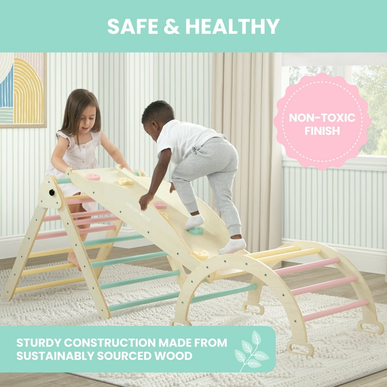 Delta Children Lil' Climber Gym - Wooden Indoor Climbing Gym