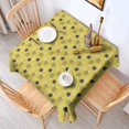 thumbnail image 2 of Yellow Cute Hedgehog Square Tablecloth,Waterproof Square Table Cover,Wipeable Spillproof Washable Table Cover for Home Kitchen Party Decor 52"x52"(132x132cm), 2 of 6