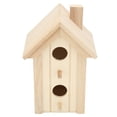 thumbnail image 3 of Birdhouse, Wood Birdhouse Durable Garden Birdhouse Wooden Bird House Crafting Birdhouse  For Garden For Backyard For Outdoor For Balcony ANGGREK Bird Feeding House, 3 of 8