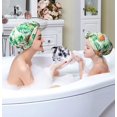thumbnail image 3 of Luxury Shower Cap for Women, Waterproof Bowknot Bathing Caps, Reusable Shower Caps, Multi-functional Shower Cap, Home Bathroom Headgear, 3 of 6