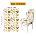 thumbnail image 7 of TSOVTHRID Rooster Chicken Rose Print Table Cloth with Dining Chair Slipcovers Set Rectangle Tablecloth Stretchable Anti-Dust Chair Protector Cover Kitchen Decor, 5 Pcs, 7 of 7